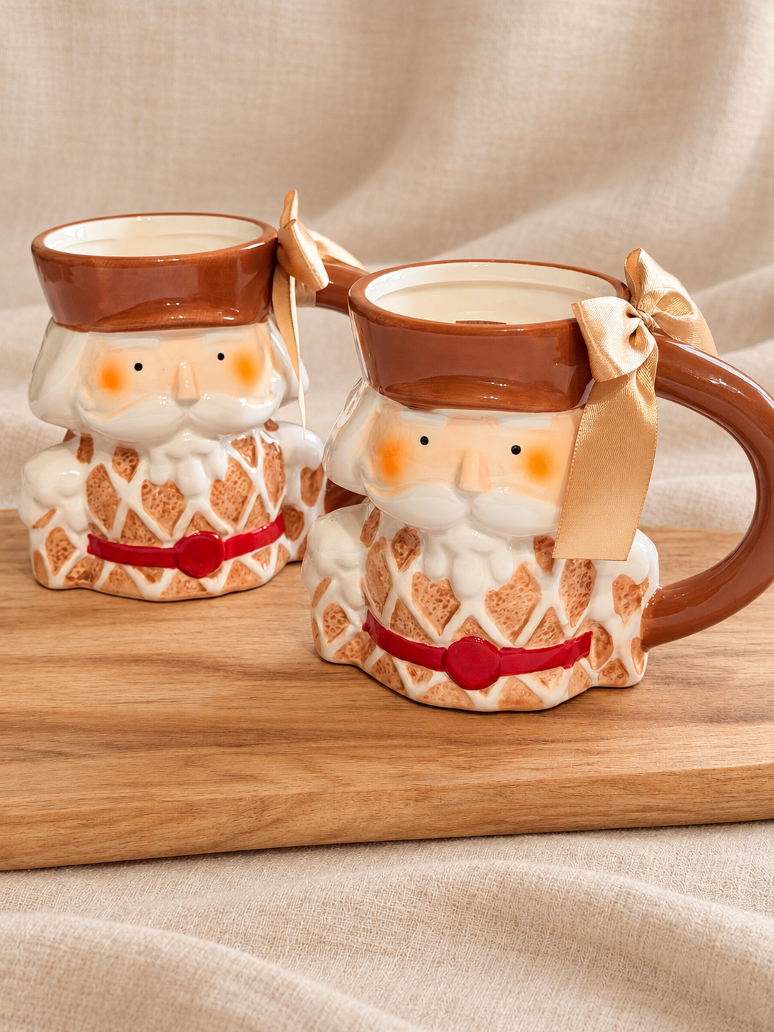 Schiaccianoci di Natale – Candela in tazza di ceramica
