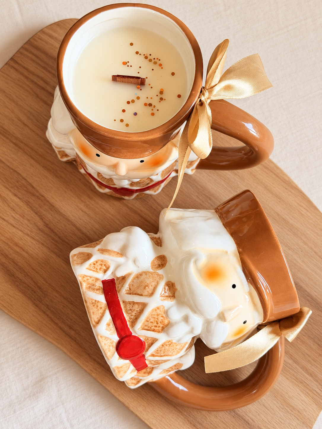 Schiaccianoci di Natale – Candela in tazza di ceramica
