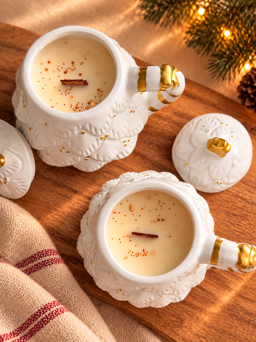 Delizie di Luna – Tazza Albero di Natale con Coperchio