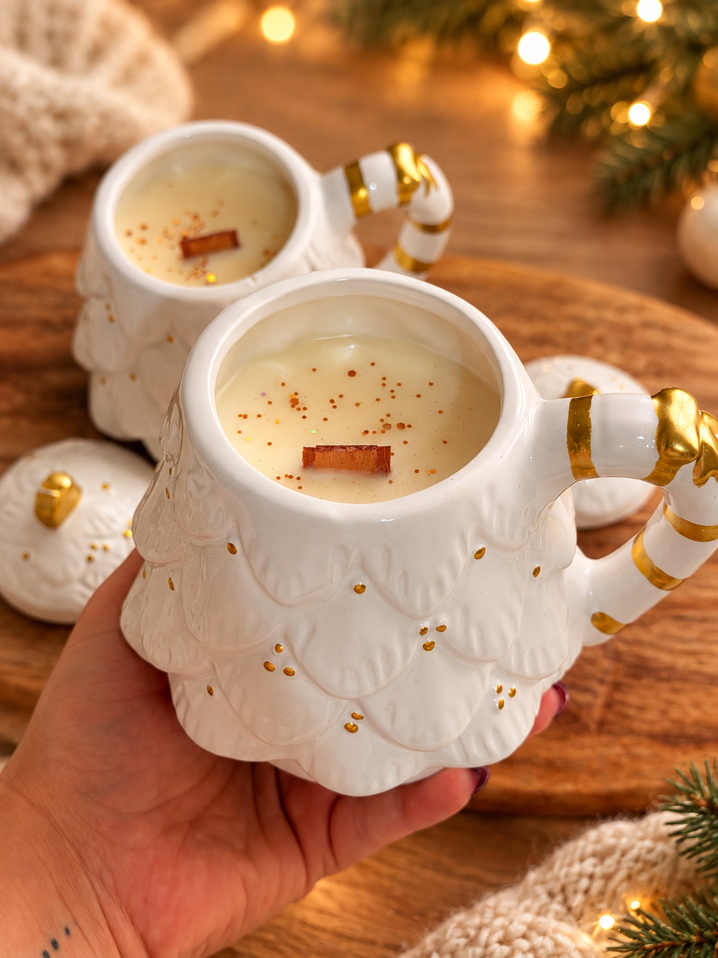 Delizie di Luna – Tazza Albero di Natale con Coperchio