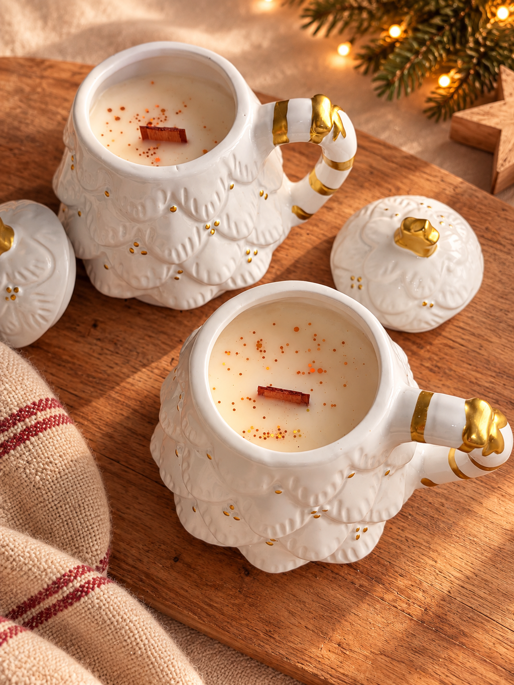 Delizie di Luna – Tazza Albero di Natale con Coperchio